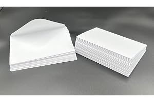 House of Card & Paper 250 gsm A5 förvikt veckat kort och matchande C5-kuvert (paket med 50)