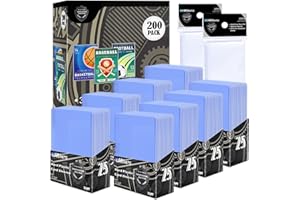 Mlikero 400 Sleeve Carte en Plastique dur, Protection Card Sleeve pour MTG, Cartes à Collectionner, Cartes de Sport, Protege Carte 3x4 Pouces (200 Sleeves Rigides + 200 Sleeves Transparents)