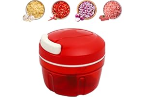 ROTKUSZ Coupe-Oignons Manuel, Hachoir Manuel Multiple avec 3 Lames en acier inoxydable et 1 diviseur de fil, coupe-légumes, légumes, oignons, hachoir à oignons, pour ail, oignon, viande, légumes