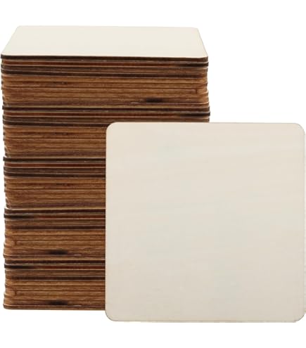50 Stuks Natuurlijke Houten Schijven Diameter 6-7 Cm, 5 Mm Dikke Houten Schijven Met Gat En 2 Touwen Premium Grenen Onafgewerkte Voorgeboorde Boomplakken Met Schors Voor