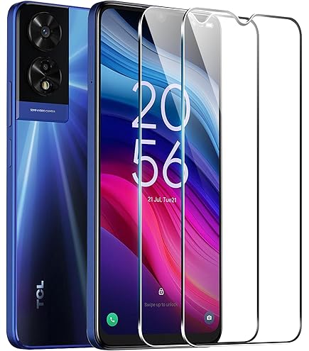 Premium Flip Leather Wallet Phone Case – Soft Silicone Bumper Cover For TCL 505 (BW Red