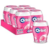Orbit Sugar-Free Bubblemint Bubblemint Dragee Format 6 Bottles x 46 u. | Sugar free gum with fruity flavor and intense freshn