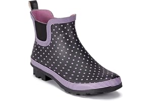 TOSH Ladies Chelsea Ankle Wellingtons Boots Short Pull On Waterproof Rubber Womens Riding Equestrian Wellies