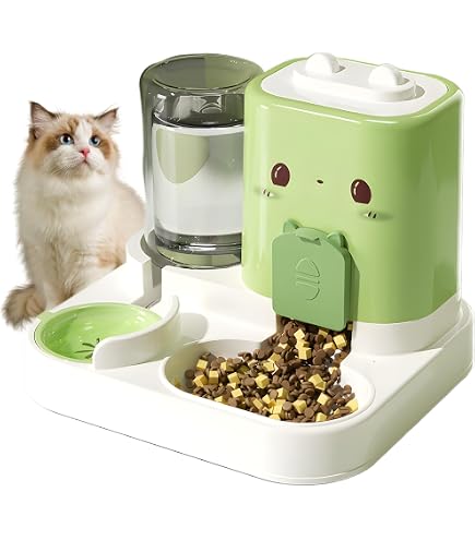 Automatischer Katzenfutterspender Auslaufsicher Mit Groer Kapazitt   Praktische Futterstation Fr Katzen, Ktzchen & Hunde Indoor & Outdoor  Automatischer Haustier Futterspender