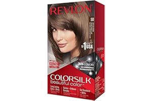 Revlon ColorSilk Colorazione Permanente Capelli Fai-da-te a Casa, Senza Ammoniaca e Arricchita con Cheratina, 49 - Castano Mogano