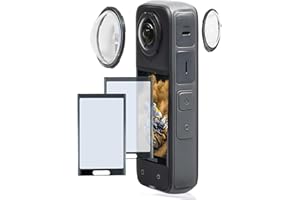 Fotoleey Osłona obiektywu ze szkła hartowanego + osłona ekranu do Insta360 X4