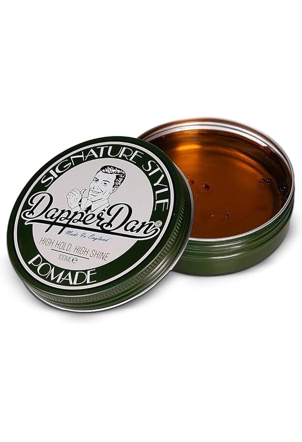 Dapper Dan Pomade Heavy Hold – ölbasiert, Starker Glanz & Halt, Duft Lakritz-Vanille, 2 X 100 Ml