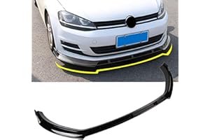 WQEUN Spoiler Avant Voiture Abs Pare Choc Avant Lame Convient pour Golf 7/7.5 Mk7 GTI GTD 7R 2014-2019 Pare-Chocs De Voiture Spoiler Séparateur,CarbonFiber
