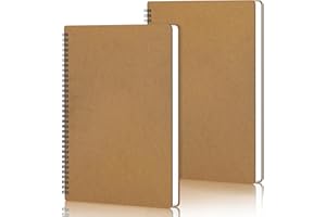 Yarotm Quaderni a Spirale Quadretti - 2 Pezzi A4 210x292mm Quadernino Appunti - 100 g/m² Carta Block Notes A4 Quadretti 5mm - Notebook Quaderno Spirale