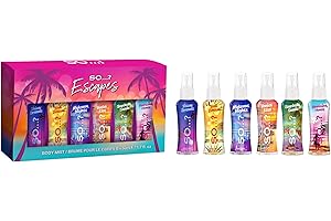 SO…? So...? Summer Escapes Mini Body Mist for Women, Fragrance Gift Set (6 x 50ml) – Ibiza Dreams, Bali Breeze, Mykonos Nights, Venice Kiss, Seychelle Sands & Hawaiian Honey – Cruelty-Free