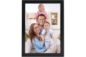 Giftgarden Cornice 13x18,Cornice Nera in PVC, Cornice da Parete o Tavolo, Decorazione per Casa,1 Pezzo