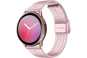 MUENShop 22mm Cinturino Compatibile con Huawei Watch GT 3/4 46mm Samsung Galaxy Watch 46mm Cinturini in Acciaio Inossidabile di Ricambio Compatibile con Orologi per Donna e Uomo