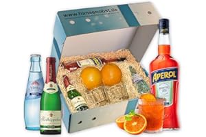 ‎HANSEN OBST Hansen Obst - Geschenkbox "Aperol Spritz-Cocktail" - Cocktail Mix Set - Präsentkorb Cocktail-Starter-Set - Geschenk Cocktail Liebhaber (Die Himmelblaue)