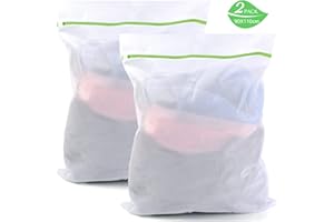 Kaycolin Großes Wäschenetz mit Reißverschluss, Wäschenetz für Waschmaschine, 2 Stück, 110 x 90 cm, Wäschesack, Wäschenetze BH, geeignet für Mäntel, Pullover, Steppdecken, Decken, Kissen, große Plüsch