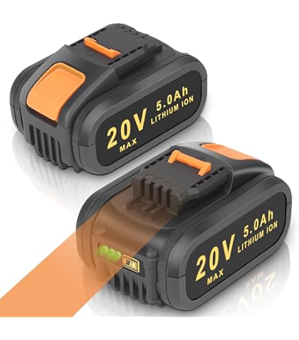 Kengdor 20V 5000mAh Replacement Battery For Worx Battery 20V For Worx