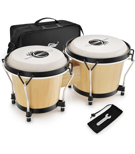 XDrum Bongo Club Standard Vintage Sunburst - Bongos Professionali In Legno - Foto 6