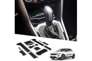 BIXUAN TROC 2024 kompatybilne z VW T-ROC 2018-2023, 2024, maty antypoślizgowe, do konsoli środkowej, podłokietników, maty gumowe, uchwyt na napoje, lanca obsługowa, antypoślizgowy szew drzwiowy, 13