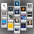 INDOART NET - Coldplay Poster | Coldplay Photocards Mini Posters Kit (Set of 16) | Collage Kit Photocard Size (8 x 6 cm) Posters for Phone Accessories, Bedroom, Office, Living room (Coldplay)