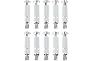 Piton Douille Rétractable | pour Fixation bâche Couverture de Piscine sur Plage béton ou dallage | Alu/INOX | Lot de 10 pièces - POOLCO