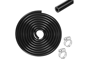 ‎FENTAR Fentar 3m Unterdruckschlauch KFZ, Vakuum Silikonschlauch 3mm I.D, Hochtemperatur Vakuumschlauch 110PSI Max Druck, Flexibel Silikon Schlauch, Dick Unterdruckschlauch mit 2 Klemmen (ID 3mm, OD 7mm)