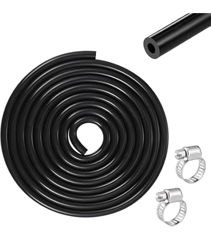 MECCANIXITY Natural Latex Rubber Tubing - 1/2" ID 11/16" OD 10ft Highly Elastic Hose For Labs & Equipment