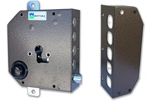 MOTTURA Cerradura de movimiento para cilindro europeo izquierdo (056973) Marrón