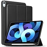 Migeec Hülle für iPad Air 5/4. Generation 10,9 Zoll 2022/2020 Ultradünne Superleicht Schutzhülle, Schwarz