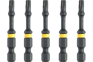 DEWALT Extreme Flextorq T15 DT7394T bity udarowe (do stosowania w wkrętarkach udarowych, optymalna elastyczność bitów dla maksymalnej żywotności), 5 sztuk