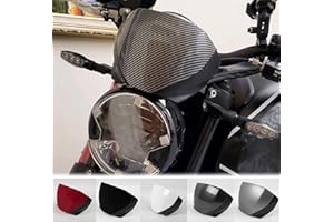 TAZGANTAX Motorcycle Upper Front Fairing Cowl Headight Wind Shield Front Mask Nose Shield Cowl compatible with Tri-umph Trident 660 Trident660 Trident-660 Accessories 2021 2022 2023 (White)