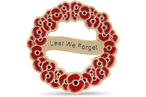 THE ROYAL BRITISH LEGION Official Royal British Legion Lest We Forget Poppy Wreath Badge