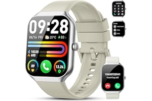 MOTAST Smart Watch for Men Women Answer/Make Calls, 1.96" Fitness Watch, Fitness Tracker with Heart Rate Sleep Monitor, Step Counter, 110+ Sports Activity Trackers, IP68 Waterproof Smartwatch for Android iOS