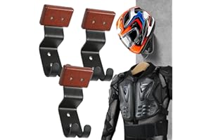 motofans Halterung für Motorradhelm, Ablage mit Haken zum Aufhängen von Motorradhelm und Motorradjacke