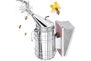 ETOFIXEE Edelstahl Imker Smoker, Imkereibedarf, Bee Hive Smoker, Bienen Raucher, Bienen Smoker, Raucher für Bienen, Imkereiausrüstung, Werkzeuge Zubehör zur Bienenzucht