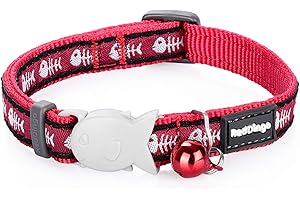 Red Dingo Collier pour Chat Arêtes Rouge 20-32 12 mm