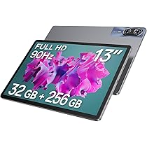 13 Inch Tablet with Case, Android 15, Large Screen 1200*1920 FHD