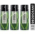 Wild Stone Forest Spice Long Lasting Deodorant for Men, Pack of 3 (150ml each)
