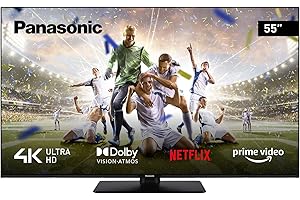 Panasonic TX-55MX600E, 2023 Smart TV 4K Ultra HD LED 55 Pouces, Gamme Dynamique Élevée (HDR), Linux TV, Dolby Atmos & Dolby Vision, Prise en Charge de Google Assistant & Amazon Alexa, Bluetooth, Noir