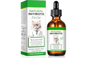 VALAVIE Cat Antibiotics for Infections Cat Vitamins Antibiotics for Cats Cat Constipation Treatment Supplements & Vitamins for Cats Cat Probiotics (60ml)