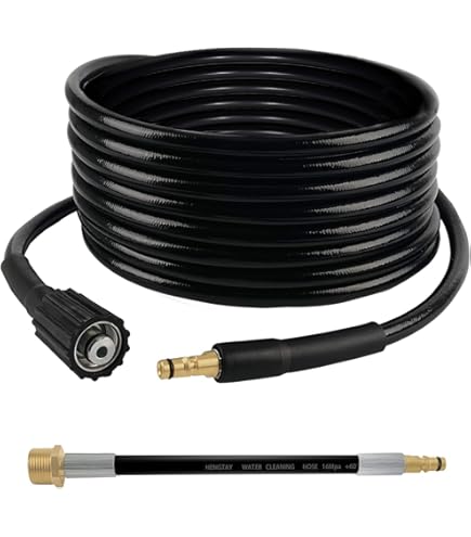 Besttoolifes Rallonge Tuyau Nettoyeur Haute Pression 5 M - Compatible Kärcher K2 à K7 (à Partir De 2009), 180 Bar, Connexion Rapide
