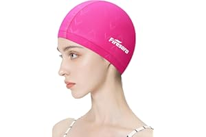 Firesara - Bonnet de Bain en Tissu en Forme de Queue de Poisson pour Hommes et Femmes, Bonnet de Bain Respirant à Haute élasticité, Protection des Cheveux, séchage Rapide, Doux