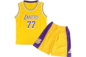 FUTERLY Camiset Baloncesto Niño,Conjunto Baloncesto Niño 2 Piezas, Equipación Baloncesto Niño Sin Mangas, Camiseta de Baloncesto para Niños + Pantalones Cortos, Trajes de Baloncesto Niño de 4 a 14 años