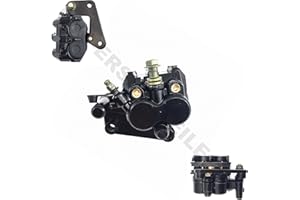 GY6-ERSATZTEILE_DE BREMSE BREMSSATTEL BREMSZANGE 2-KOLBEN AUSFÜHRUNG - VORNE LINKS - TRÄGERPLATTE WECHSELBAR - z.B.für DIVERSE KYMCO ROLLER z.T.auch bei BENZHOU YIYING REX AGM JINAN QINGQI YIYING KYMCO ROLLER