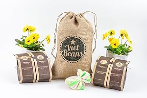 ‎VIETBEANS Kaffee Geschenk im Jutesack - Vier Sorten Exotischer Kaffee für Liebhaber - Probierset Gemahlen - Geschenkidee für Kaffeetrinker