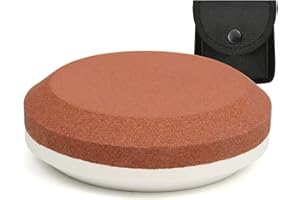 NedFoss Axe/Hatchet Sharpening Puck Whetstone Knife Sharpening Stone, Dual Grit Multi-Purpose Sharpener with Sheath (B-Black)