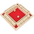 Evonecy Shut the Box Dice Game, Wooden Board Game, Improves Basic Social Skills for KTV Party Home Bar