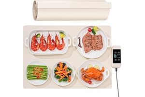 Kensbro - Calentador plano eléctrico plegable, 330 W, placa calefactora eléctrica, multifunción plana, mantenimiento caliente, calentamiento rápido, 10 S (63 x 38 cm)