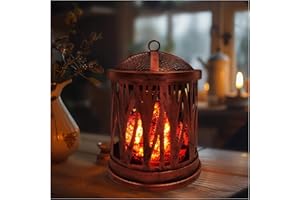 LIFFY Electric Wax Fragrance Warmer - Wax Warmer for Scented Wax - Adjustable Brightness, Regular Shutdown and 2 Edison Bulbs Replacement, for Home Decor Office, Birthday Gifts for Women (Lava)