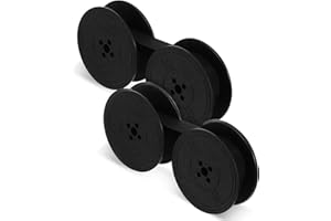 BOHUIZ 2 Stück Farbband Schreibmaschine, Doppelpack Schreibmaschinenband Nylon Typewriter Farbband Kompatibel Modellen DIN 2103 32755(Schwarz)