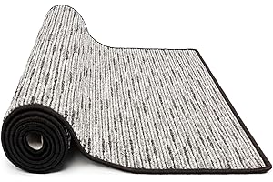 ‎KARAT KARAT Teppich Läufer Geneva - Teppichläufer auf Maß - Meterware - Flurteppich - Küchenläufer - Teppich für Küche, Flur & Wohnzimmer (100 x 300 cm, Anthrazit)