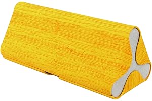 ActiveSol Étui à lunettes « boîte d'ombre » - Coque rigide pour lunettes et lunettes de soleil - Différentes tailles pour enfants et adultes - Matériau souple - jaune, Large